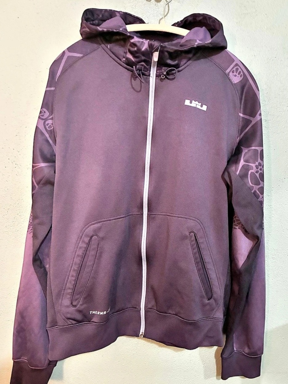 Nike LeBron James Therma-FIT Full-Zip Hoodie Men's Purple Medium